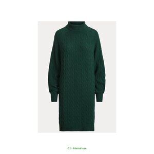 Polo Ralph Lauren_Wool-Cashmere Turtleneck Sweater Dress_Size M